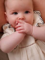 Baby-Dresses & Skirts-Cotton Gauze Dress for Newborn Babies