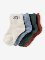 Baby-Pack of 4 Pairs of "Little" Socks for Babies