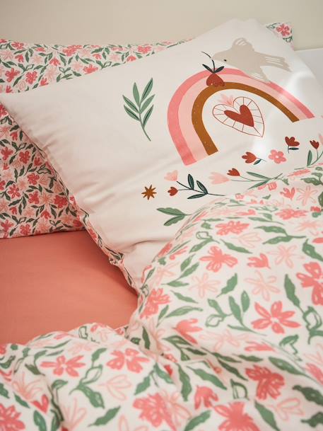 Duvet Cover + Pillowcase Set with Recycled Cotton, Latino Vibes multicoloured 