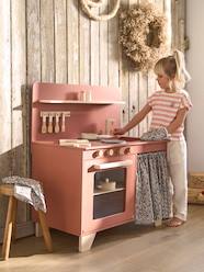 Toys-Kitchen with Curtain, in FSC® Wood