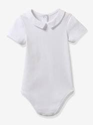 Baby-Bodysuits & Sleepsuits-Bodysuit with Small Collar, in Organic Cotton, by CYRILLUS for Babies