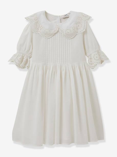 Occasion Wear Dress for Girls, Adeline by CYRILLUS white 
