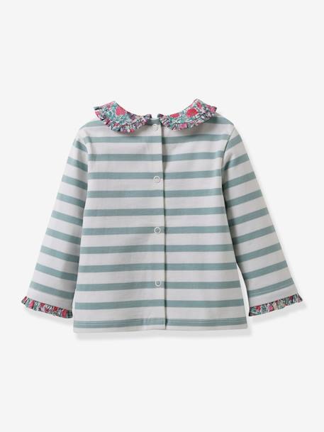 Sailor-Like Top in Liberty Fabric by CYRILLUS for Babies rose 