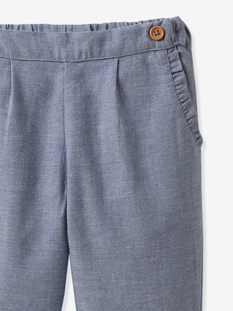 Trousers in Chambray for Babies, by CYRILLUS blue 