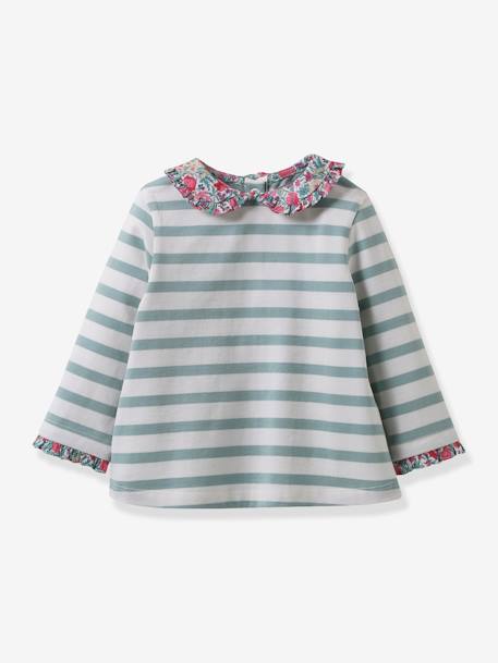 Sailor-Like Top in Liberty Fabric by CYRILLUS for Babies rose 