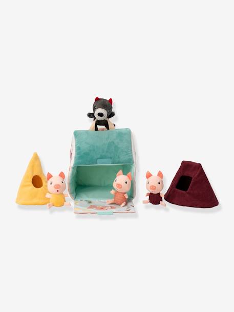 LILLIPUTIENS wolf and 3 little pigs house multicoloured 