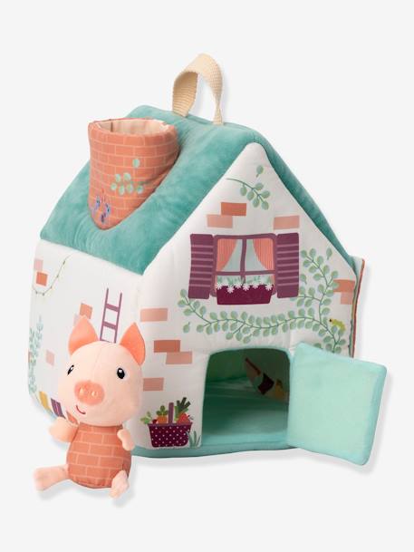 LILLIPUTIENS wolf and 3 little pigs house multicoloured 