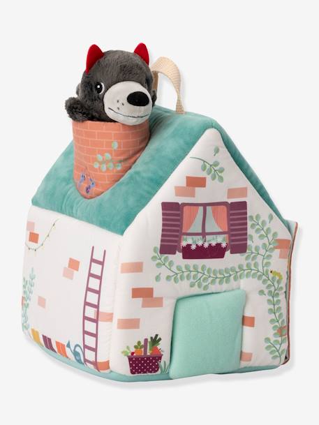 LILLIPUTIENS wolf and 3 little pigs house multicoloured 