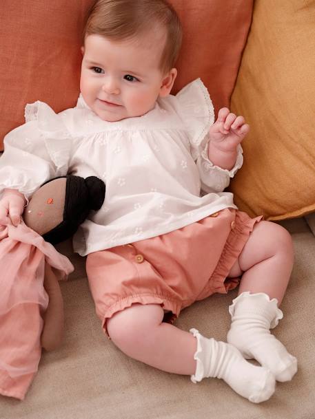 Bloomers & Socks Set for Newborn Babies rose 