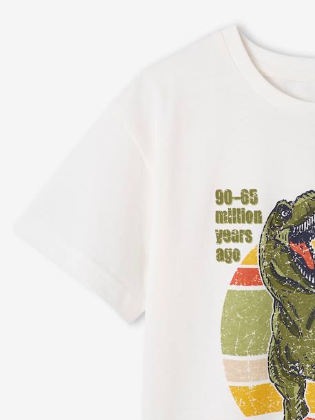 Dinosaur T-Shirt for Boys ecru 