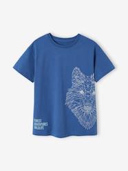 -T-Shirt with Wolf Motif for Boys