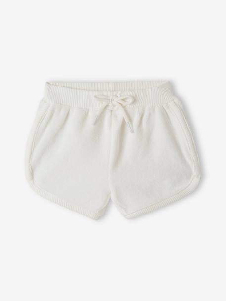 Pack of 4 Shorts in Terry Cloth, for Babies chambray blue 