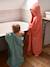 Bath Cape, Essentials for Babies, in recycled cotton green+sandy beige 