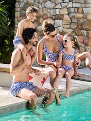 Girls-Floral Bikini for Girls, Team Famille Collection