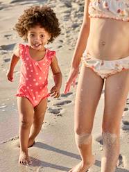 -Swimsuit with Floral Print, for Baby Girls