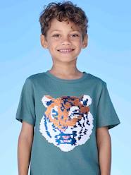 Boys-Tops-T-Shirts-Basics T-Shirt with Reversible Sequins for Boys