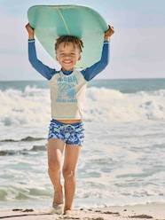 -UV Protection Swim T-Shirt + Shorts Combo for Boys