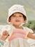 Printed Bucket Hat for Baby Girls ecru+rose 