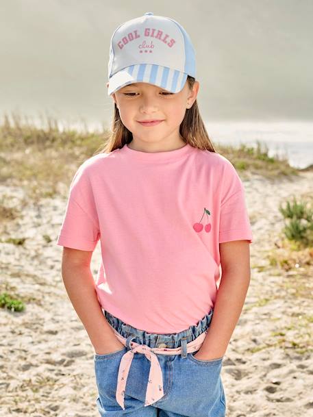 Plain Basics T-Shirt for Girls almond green+sweet pink+turquoise 
