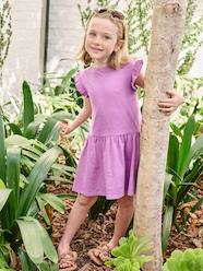 -Dress with Ruffle on the Sleeves, for Girls