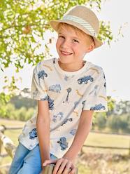 Boys-Tops-T-Shirts-T-Shirt with Farmer Motif for Boys