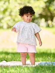 Shorts with Floral Belt for Babies