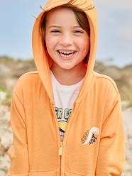 Hooded Jacket with Surfing Motif on the Back for Boys