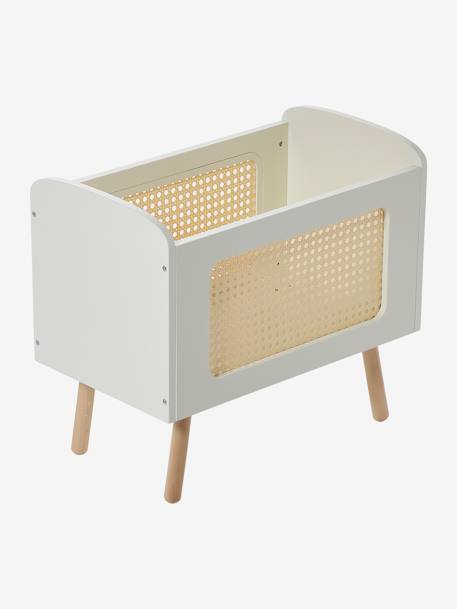 Doll Bed in FSC®100% Wood & Wicker, ADÈLE Multi+white 