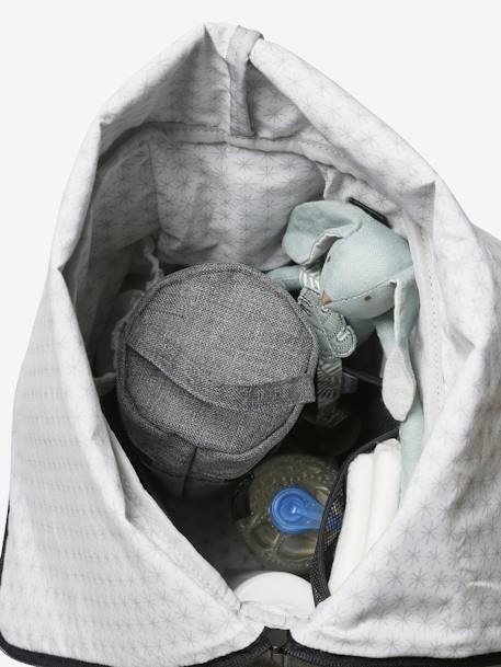 Changing Backpack in Recycled Polyester, Walk & Roll Grey 