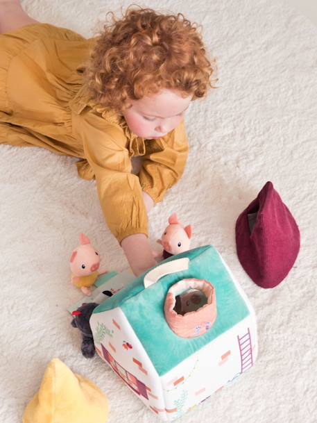 LILLIPUTIENS wolf and 3 little pigs house multicoloured 