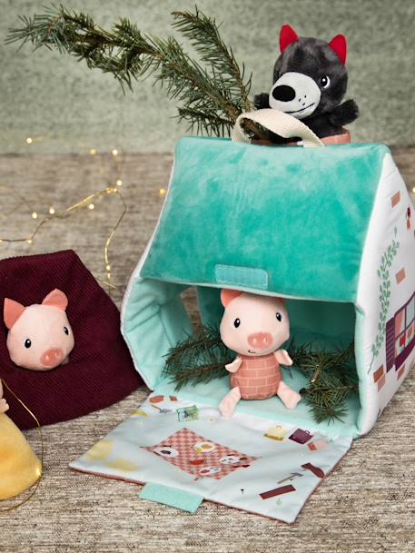 LILLIPUTIENS wolf and 3 little pigs house multicoloured 