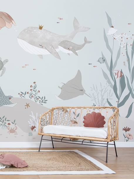 Non-Woven Wallpaper, Dreamy Seabed by LILIPINSO blue 