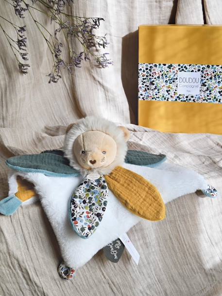 Boh'aime 27 cm Petal Comforter - DOUDOU ET COMPAGNIE rose+yellow 