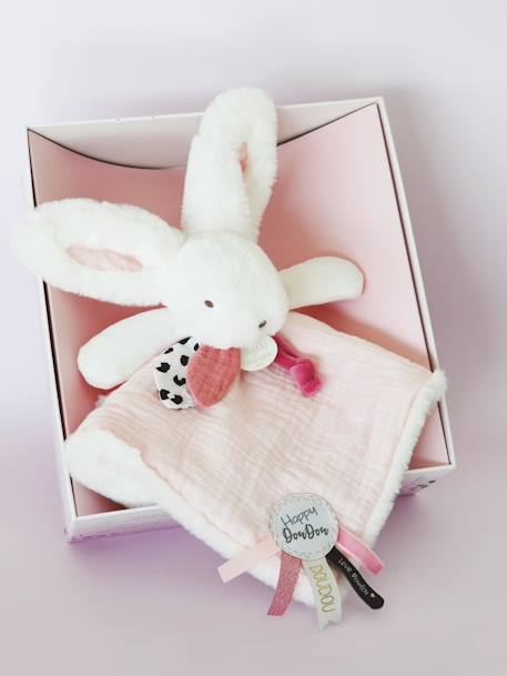 Happy 25 cm Cuddle Cloth - DOUDOU ET COMPAGNIE rose 
