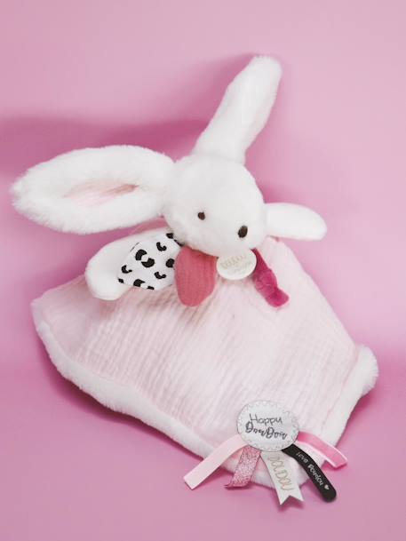 Happy 25 cm Cuddle Cloth - DOUDOU ET COMPAGNIE rose 
