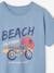 T-Shirt with 'Surf and Ride' Motif for Boys sky blue 