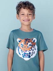 -Basics T-Shirt with Reversible Sequins for Boys