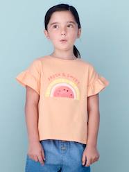 Girls-Tops-T-Shirts-T-Shirt with Sequinned Motif for Girls