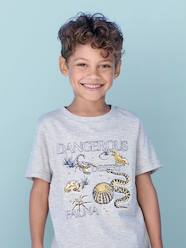 -Basics T-Shirt with Animal Motifs for Boys
