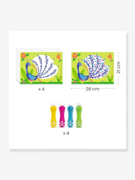 Small Dots Painting Set - by DJECO green+YELLOW MEDIUM SOLID WTH DESIGN 