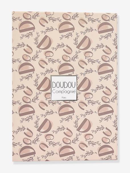 Bunny Soft Toy - DOUDOU ET COMPAGNIE rose+sage green+sandy beige 