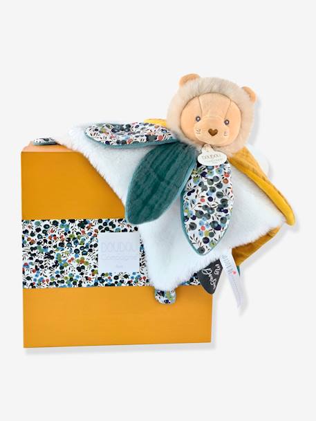 Boh'aime 27 cm Petal Comforter - DOUDOU ET COMPAGNIE rose+yellow 