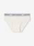 Pack of 5 'Happy everyday' Briefs for Girls marl grey 