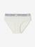 Pack of 5 'Happy everyday' Briefs for Girls marl grey 