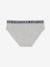 Pack of 5 'Happy everyday' Briefs for Girls marl grey 