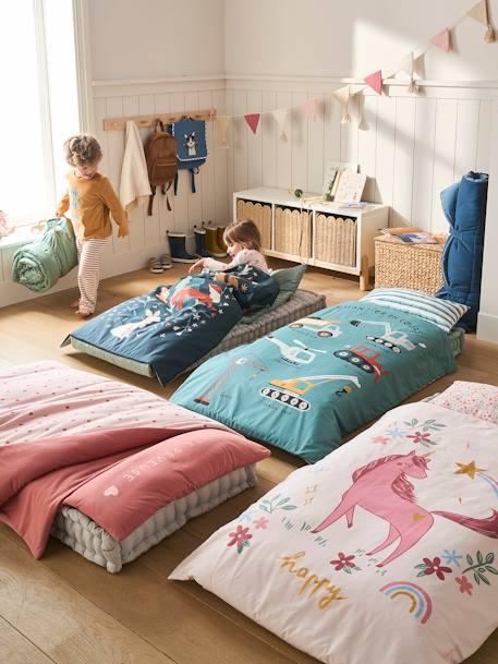 Pre-School Nap Time Bedding, MINIDODO Essentiels printed blue+printed green+printed pink 