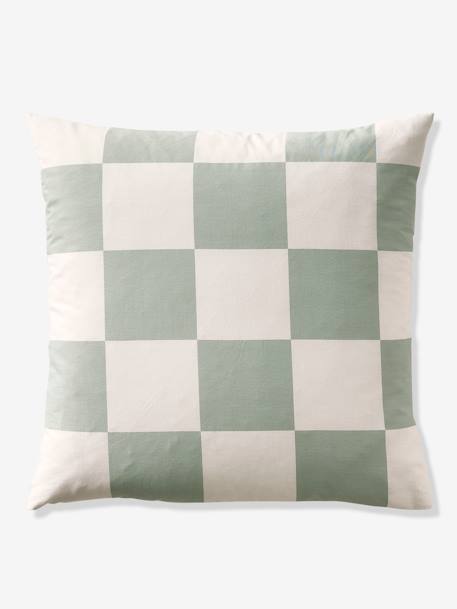 Duvet Cover + Pillowcase Set for Children chequered green 
