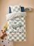 Duvet Cover + Pillowcase Set for Children chequered green 