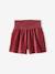 Smocked Velour Shorts for Girls plum 