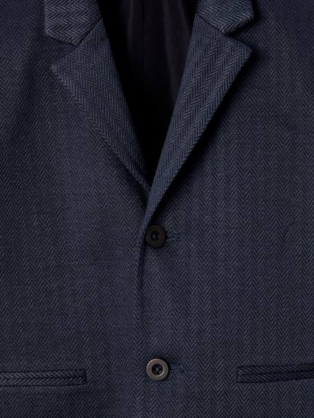 Chevron Blazer for Boys navy blue 